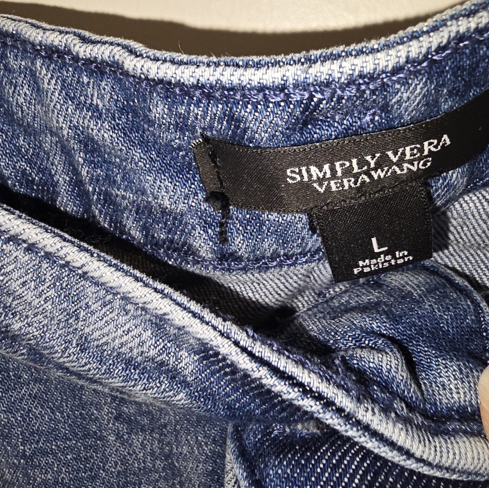 Denim Blue Skirt, Blue Jean Skirt, Womens skirt, Denim Skirt. Vera Wang skirt - Picture 4 of 7